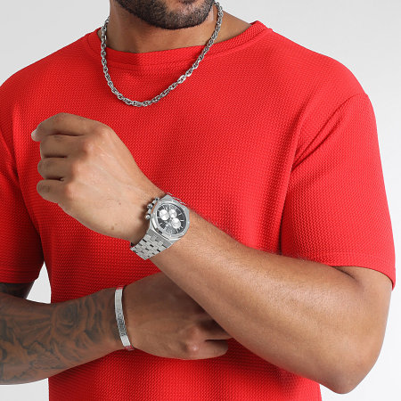 LBO - Waffle Textured Tee 0411 Rojo