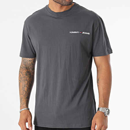 Tommy Jeans - Tee Shirt Classic Linear 6878 Gris Anthracite
