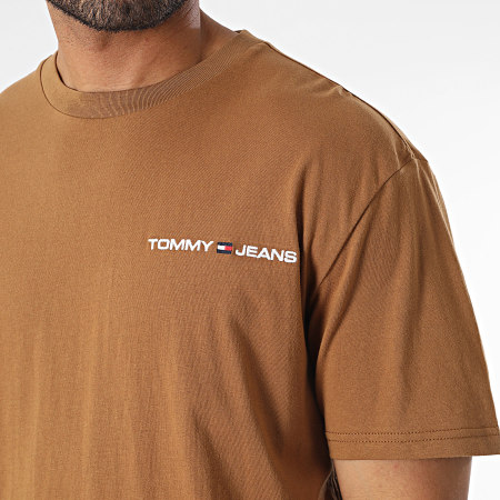 Tommy Jeans - Tee Shirt Classic Linear 6878 Marron
