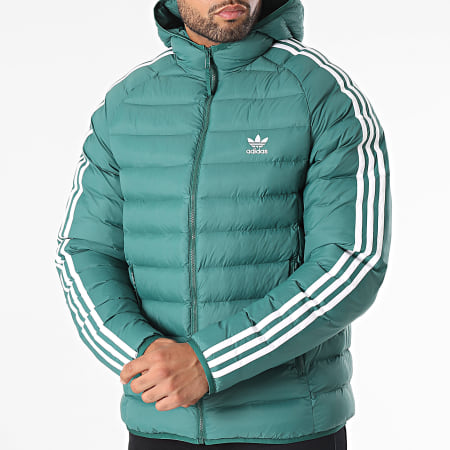 Adidas Originals - Cappotto Padpuff Stripe IL2569 Verde
