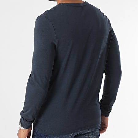 Calvin Klein - Tee Shirt Manches Longues NM2171E Bleu Marine