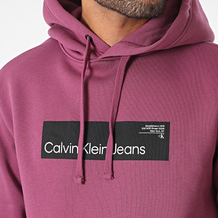 Calvin Klein - Felpa con cappuccio 4106 Viola