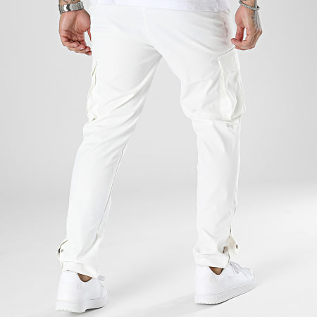 Frilivin - Pantaloni da jogging bianchi
