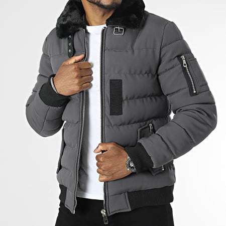 Doudoune online colle fourrure
