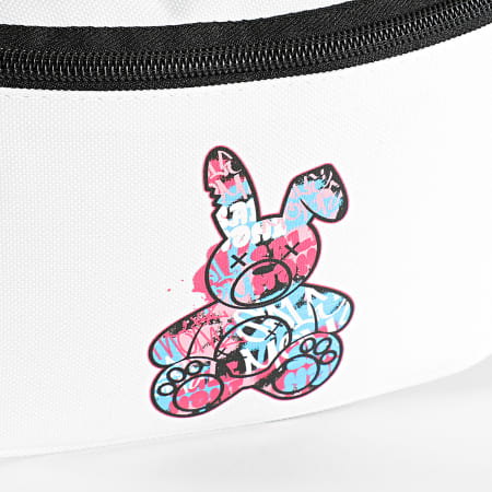 Sale Môme Paris - Sacoche Banane Lapin Graffiti Blanc Rose