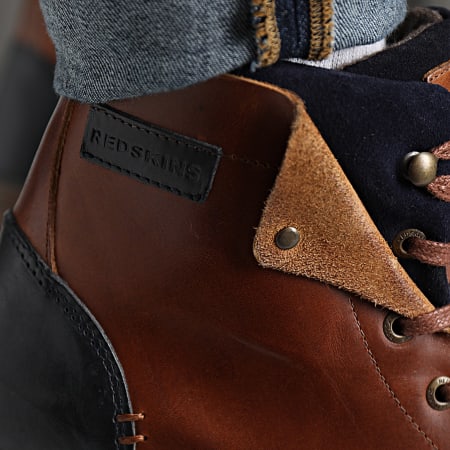 Redskins Stivali Uomo Ch Yedos – Pelle Colore Brandy/Marine