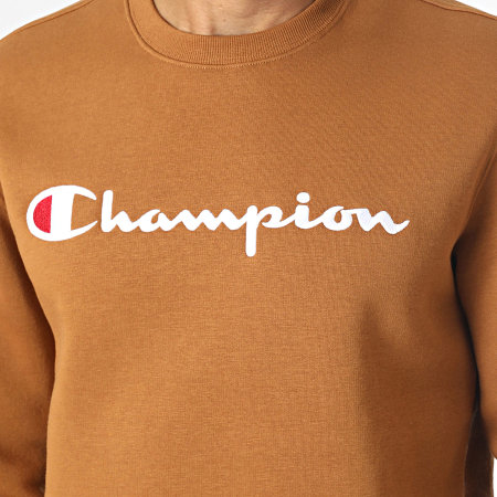 Champion - Felpa con cappuccio marrone