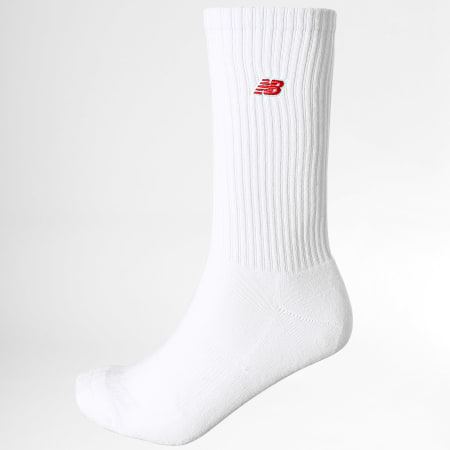 New Balance - Lote de 3 pares de calcetines LAS33763 Blanco