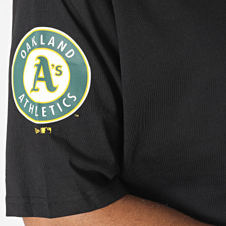 New Era - Camiseta MLB Logo Grande Oakland Athletics 60416322 Negro