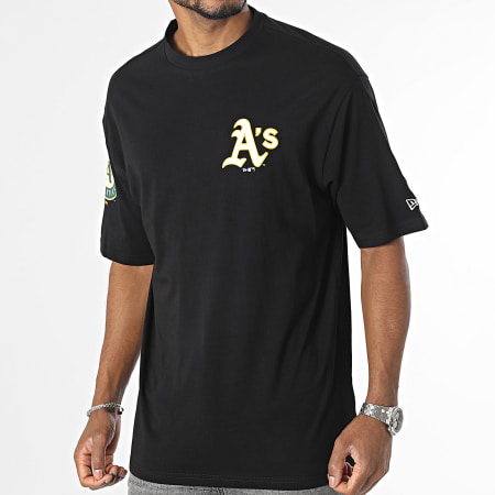 New Era - Camiseta MLB Logo Grande Oakland Athletics 60416322 Negro