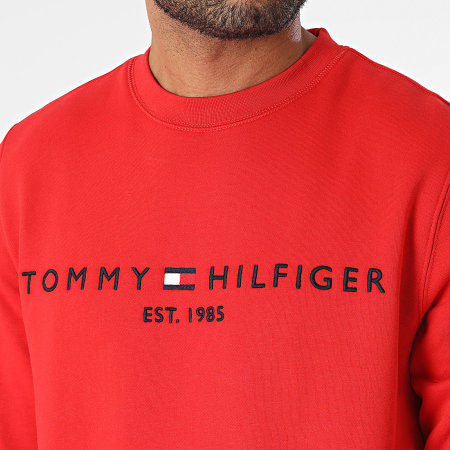 Tommy Hilfiger - Sweat Crewneck Tommy Logo 1596 Rouge