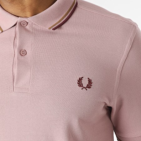 Fred Perry - Polo Manches Courtes Twin Tipped M3600 Rose