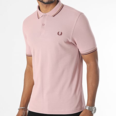 Fred Perry - Polo Manches Courtes Twin Tipped M3600 Rose