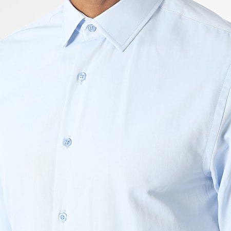 Mackten - Camisa de manga larga azul cielo