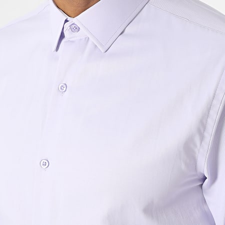 Mackten - Camisa de manga larga lila