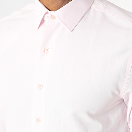 Mackten - Camisa rosa de manga larga