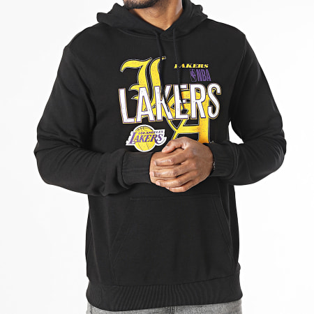 New Era - Sudadera con capucha NBA Team Graphic Los Angeles Lakers 60416350 Negro