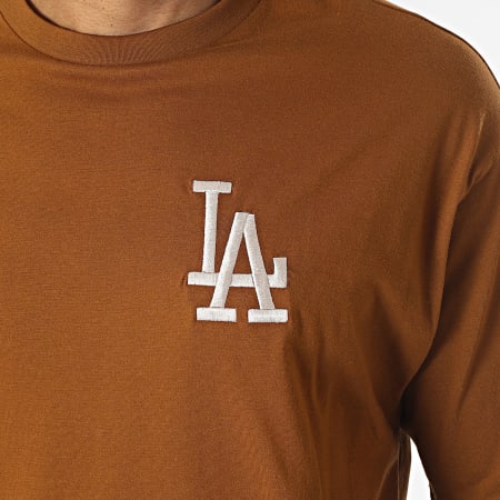 New Era - Maglietta League Essentials Los Angeles Dodgers 60416370 Marrone