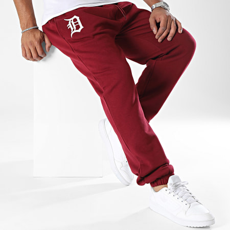 New Era - Pantaloni da jogging Detroit Tigers League Essentials 60416441 Bordeaux
