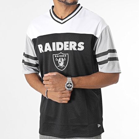 New Era - Camiseta NFL Mesh Las Vegas Raiders 60416470 Negro Blanco
