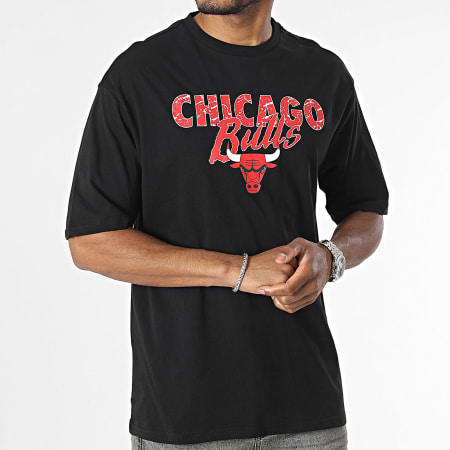 New Era - Camiseta Team Script Chicago Bulls 60416338 Negro