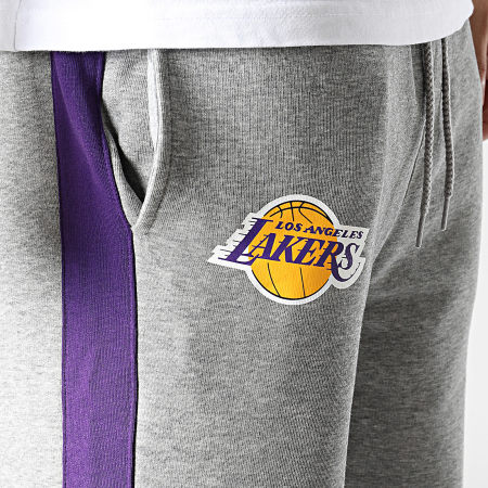 New Era - Pantalon Jogging Los Angeles Lakers League Essentials 60416357 Gris Chiné Violet