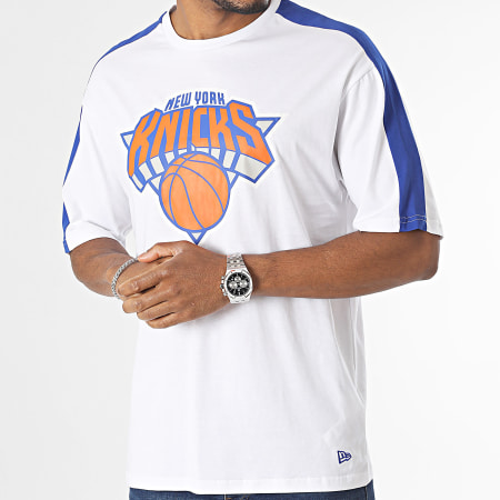 New Era - NBA Camiseta Colour Block New York Knicks 60416312 Blanca