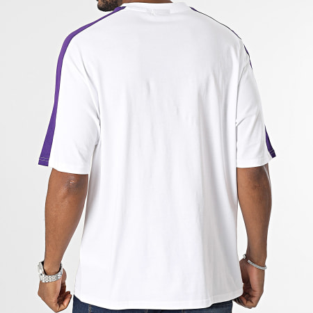 New Era - NBA Colour Block Los Angeles Lakers T Shirt 60416360 Bianco