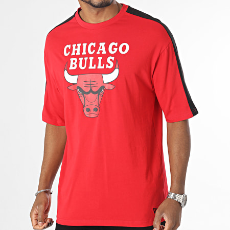 New Era - Color Block Chicago Bulls NBA Striped Tee 60416361 Rojo
