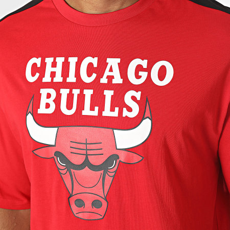 New Era - Color Block Chicago Bulls NBA Striped Tee 60416361 Rojo