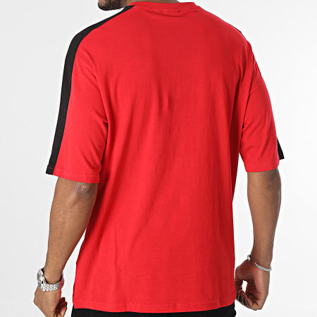 New Era - Maglietta a righe a blocchi di colore Chicago Bulls NBA 60416361 Rosso