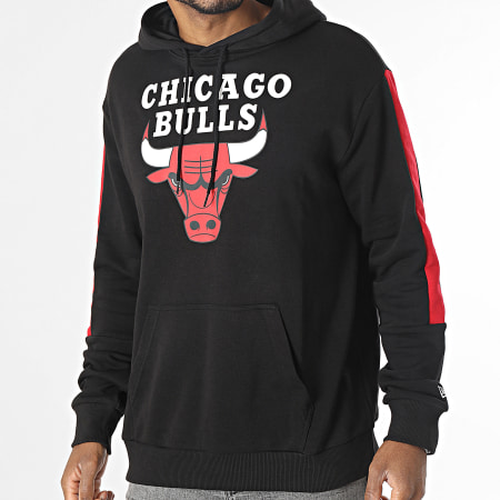 New Era - Sudadera de rayas Colour Block Chicago Bulls NBA 60416368 Negro