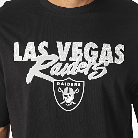 New Era - Tee Shirt NFL Script Las Vegas Raiders 60416466 Noir
