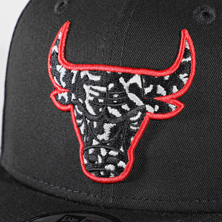 New Era - Casquette Snapback 9Fifty Seasonal Infill Chicago Bulls Noir
