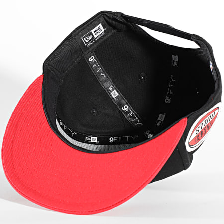New Era - Snapback Cap 9Fifty Contrast Side Patch Chicago Bulls Nero Rosso
