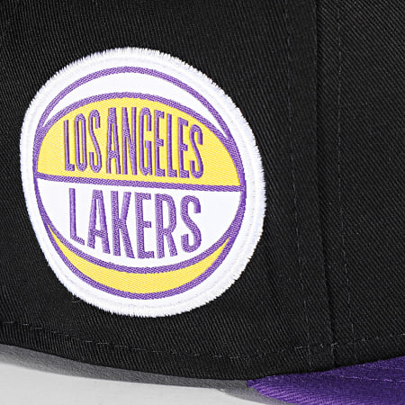 New Era - Snapback Cap 9Fifty Contrast Side Patch Los Angeles Lakers Nero Viola