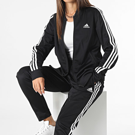 Adidas Sportswear - Ensemble De Survetement A Bandes Femme 3 Stripes IJ8781 Noir