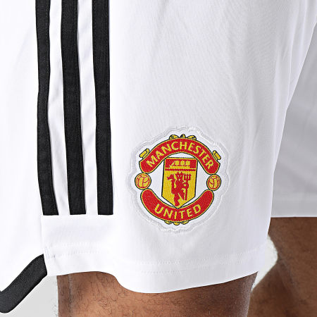 Adidas Sportswear - Short Jogging A Bandes Manchester United HR3678 Blanc
