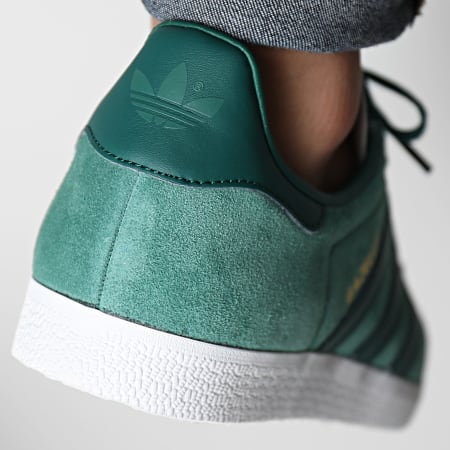 Adidas Originals - IG4986 Tech Forest Collegiate Green Footwear White Gazelle Sneakers