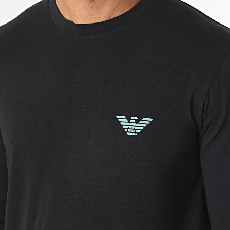 Emporio Armani - Set maglietta a maniche lunghe e pantaloni da jogging 112033 nero