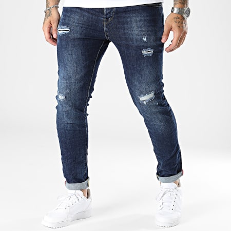 KZR - Jeans skinny in denim blu