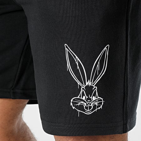 Looney Tunes Short Jogging Angry Bugs Bunny Noir Blanc LaBoutiqueOfficielle