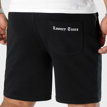 Looney Tunes - Short Jogging Angry Taz Noir Blanc