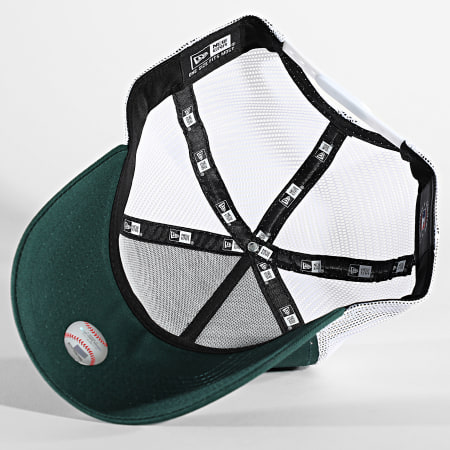 Casquette Trucker Ajustable - Vert Foncé/Blanc - Modèle #02 - Neuf Sans Étiquette