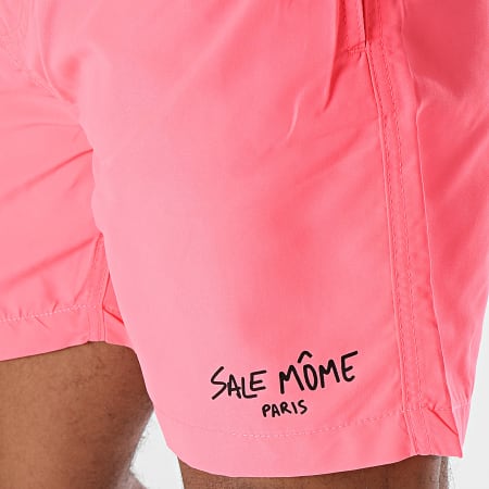 Sale Môme Paris - Pantaloncini da bagno Script rosa fluo