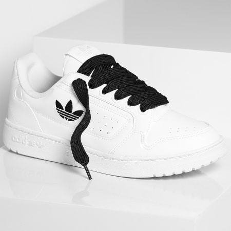 Adidas Originals - Baskets NY 90 Footwear White Core Black x Superlaced Gros Lacet Noir