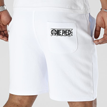 One Piece - Luffy Jogging Shorts Blanco