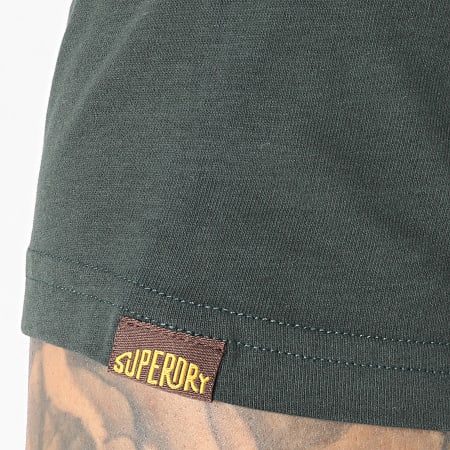 Superdry - Tee Shirt Logo Classic M1011754A Vert Kaki Marron