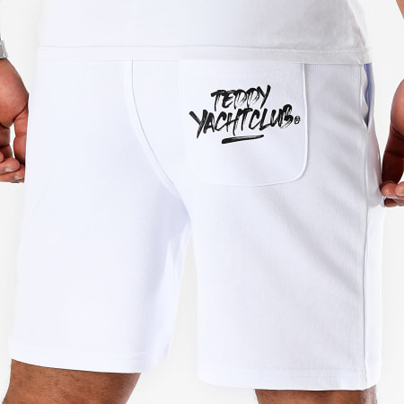 Teddy Yacht Club - Pantaloncini da jogging Script Small Bianco