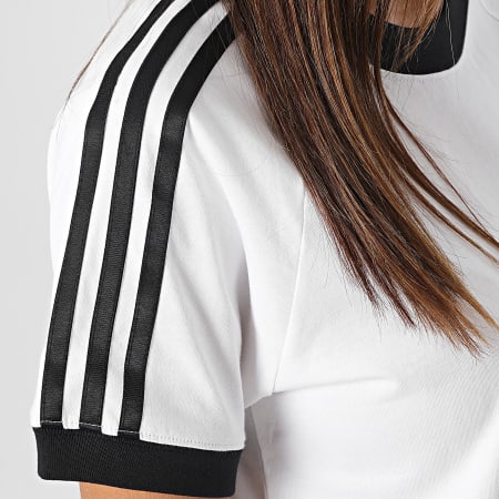 Adidas Originals - Camiseta 3 Rayas Mujer IL3869 Blanca